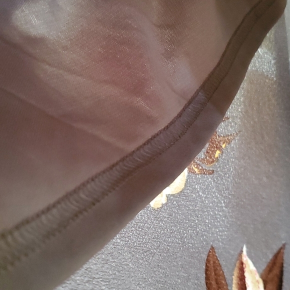 Open Back Halter Maxi Gray Tropical Floral Small - Picture 14 of 16